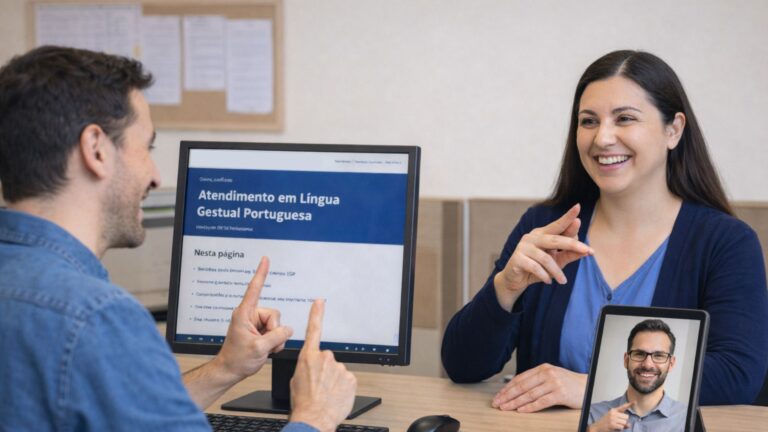 Centro de Contacto em Língua Gestual Portuguesa já disponível em cinco Lojas de Cidadão