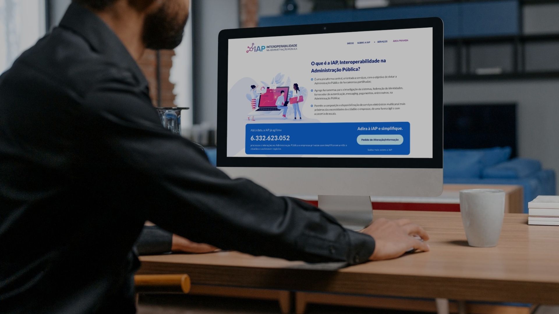 Pessoa no site Interoperabilidade